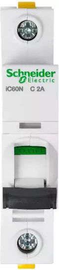Schneider Electric Αυτόματη Ασφάλεια 2A Μονοπολική AC A9F04102