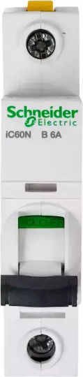 Schneider Electric Automatic Circuit Breaker 6A Single-pole AC A9F03106