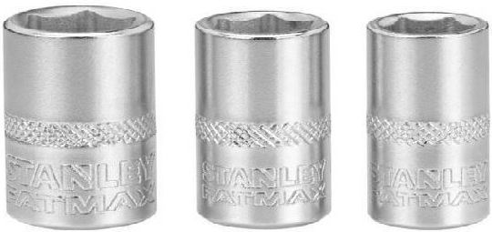 Stanley Καρυδάκια Εξάγωνα με Καρέ Υποδοχής 1/2" Σετ 3τμχ