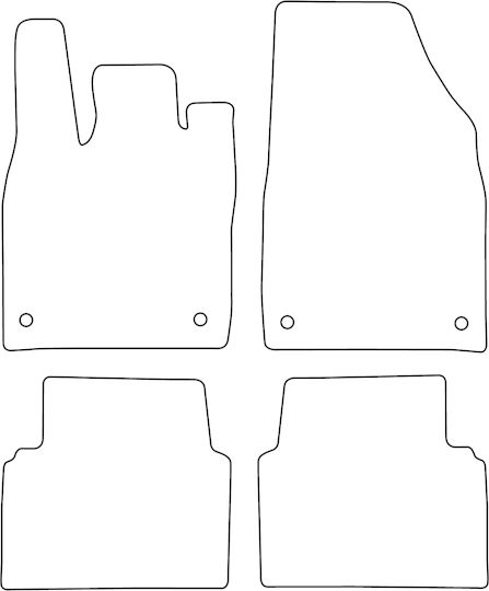 Set Velour Mats Matching Volkswagen Id.3 2019 Black Edging