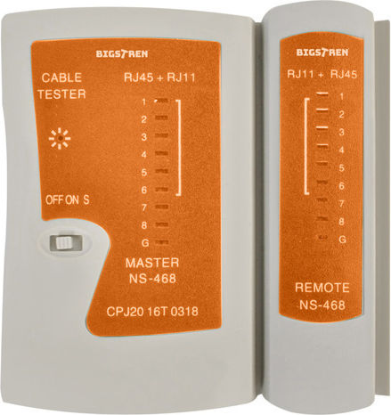 Bigstren 25835 Tester Καλωδίων Δικτύου RJ45 / RJ11