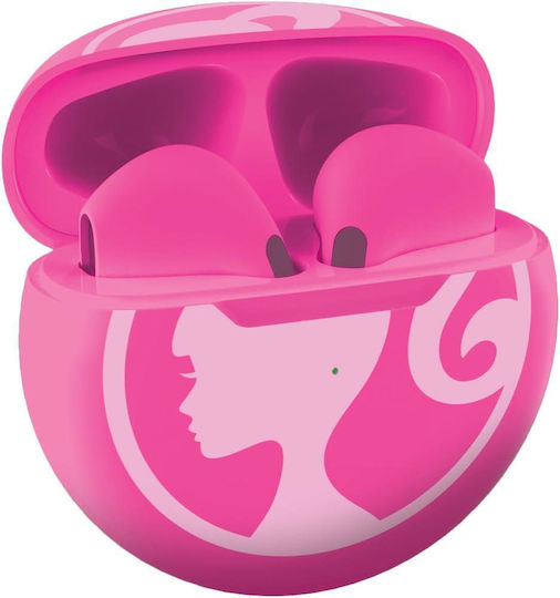 Lexibook Barbie Earbud Bluetooth Handsfree Căști cu Carcasă de Încărcare Roz