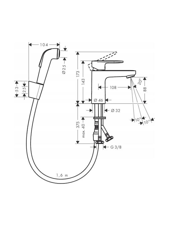 Hansgrohe Миксер Смесител за мивка