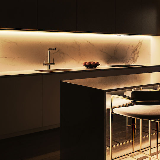 Eko Light Ταινία LED 12V Φυσικό Λευκό Φως 30m Τύπου COB