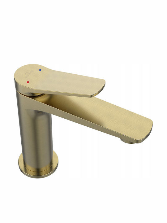 Invena Mischung Waschtischarmatur Gold