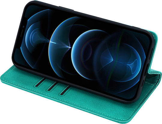 Vintage Wallet Case Magnet Wallet Sonique Motorola Edge 50 Neo 5G Green