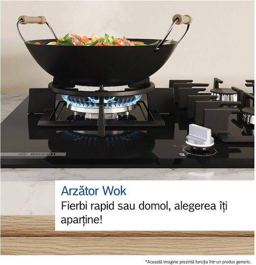 Bosch Serie 6 Plită pe Gaz Natural Autonom 75x52εκ.