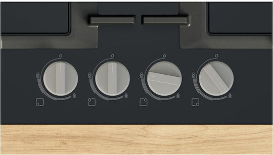 Bosch Serie 4 Natural Gas Cooktop Autonomous 60x52εκ.