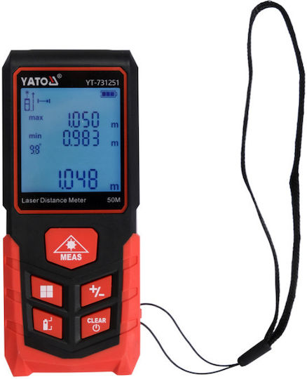 Yato Laser Distance Meter YT-731251 with Range up to 50m