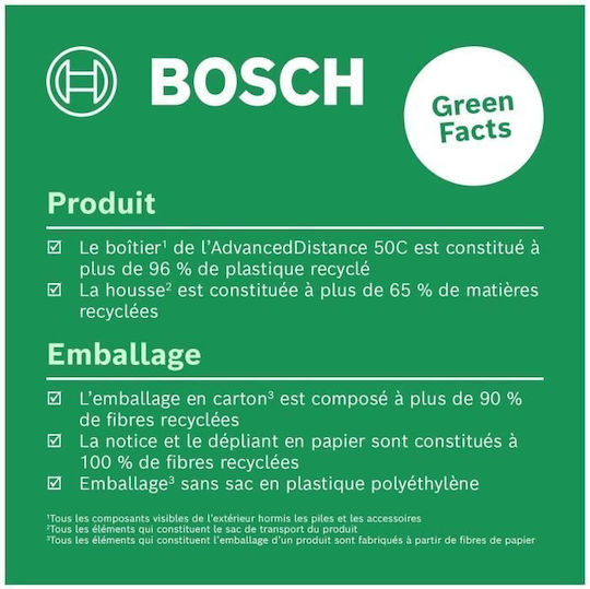 Bosch Laser Distance Meter AdvancedDistance 50C cu Capacitate de Măsurare până la 50m