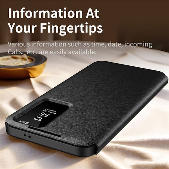 Wallet Δερμάτινο Μαύρο (Galaxy S24 Ultra)