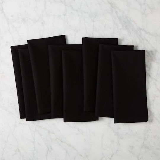 Set 10 Șervețele De Masă Kotonia Home Hotel Blackout Mărime 45x45 Cm Negre