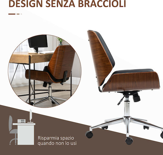 Vinsetto Vinsetto Bürostuhl Schwarz & Dunkelbraun