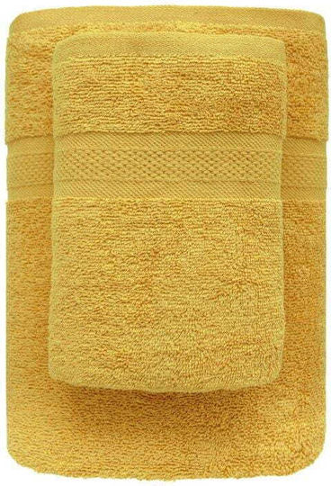 Faro Facecloth 50x90cm Honey Yellow Weight 450gr/m²