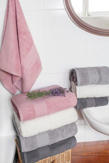 Faro Πετσέτα Προσώπου 50x90εκ. Pink Βάρους 650gr/m²