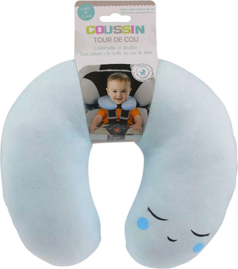Tom & Zoé Baby Neck Pillow Car 20 Cm Blue
