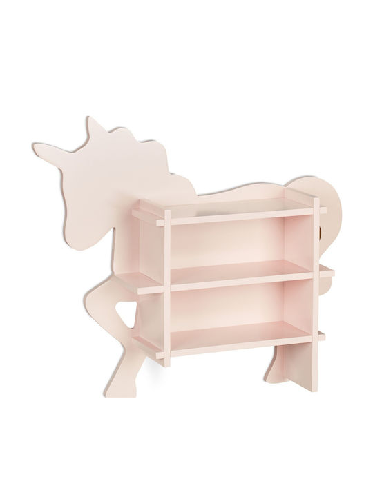Raft De Perete Pentru Copii Roz 54.5x66x13cm