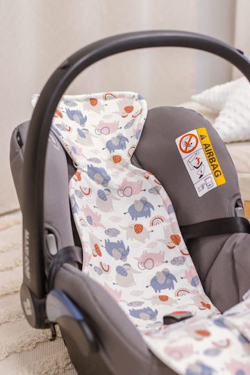 Jukki Breathable Stroller Seat Liner 88cm Pink