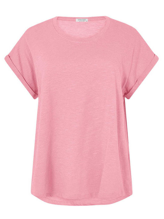 Sleeve Women's Athletic Blouse Pink