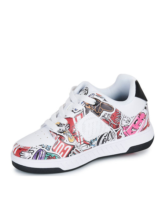 Kinder Sneakers mit Rollen Weiß