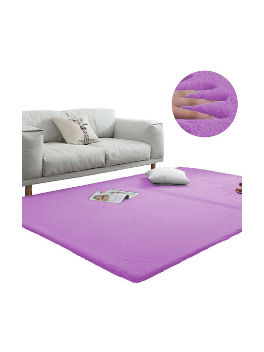 Strado Carpets Αντιολισθητικό Χαλί Ορθογώνιο Shaggy Lavender (purple) 140x200cm