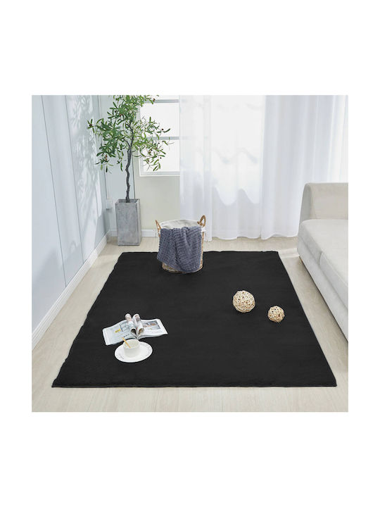 Strado Carpets Anti-slip Rug Rectangular Black