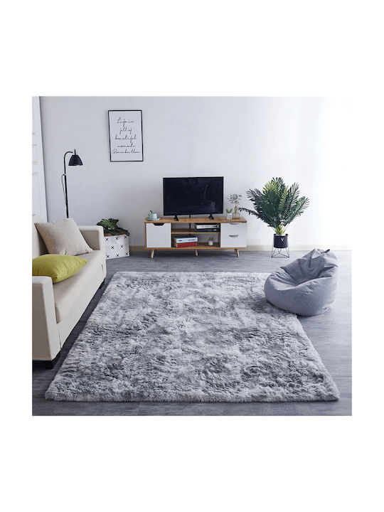 Strado Carpets Covor Rectangular Shaggy Argint