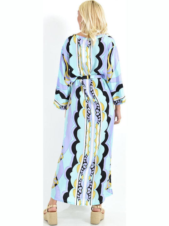 Summer Midi Satin Lilac Dress