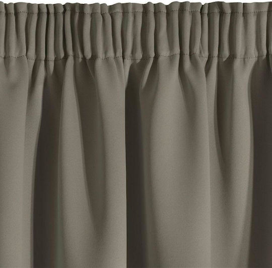 Eurofirany Curtain Blackout with Tunnel Logan Beige 350449 135x270cm