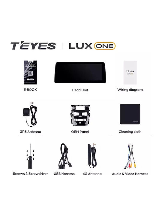 Teyes Sistem Audio Auto pentru Skoda Rapid Nissan Patrula 2010-2020 (Bluetooth/USB/WiFi/GPS/Apple-Carplay/Android-Auto/Partitură) cu Ecran Tactil 12.3"