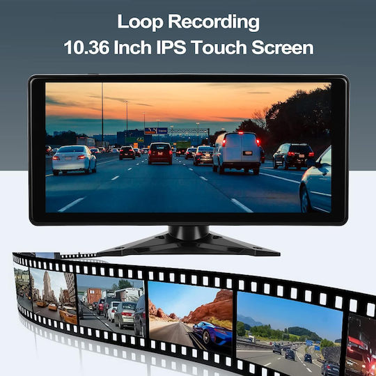 10,36" Multimedia-Hilfsbildschirm für das Dashboard des Autos mit Bluetooth