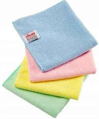 Vileda Microtuff Base Cleaning Cloths with Microfibers for General Use Green 36x36cm 5 Pieces