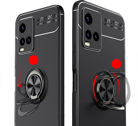 Rotating 360 Full Cover Metallic Black (Vivo Y21)