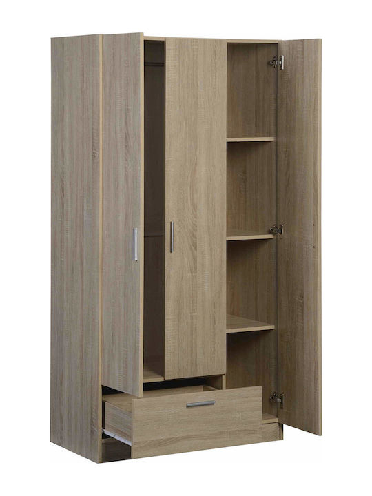 Ușă triplă Dulap de Haine Wilson 3ds Fusiko 90x45x180cm