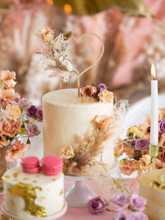 PartyDeco Кандилник Металик в Златист Цвят 22бр 1бр