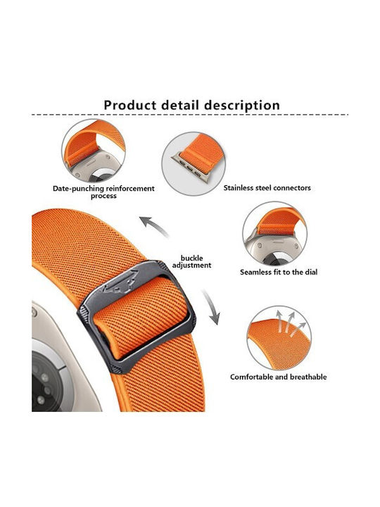 Kalebol Strap Fabric Gray (Apple Watch 10, Ultra 2, Ultra 49mm, 9, 8, 7)