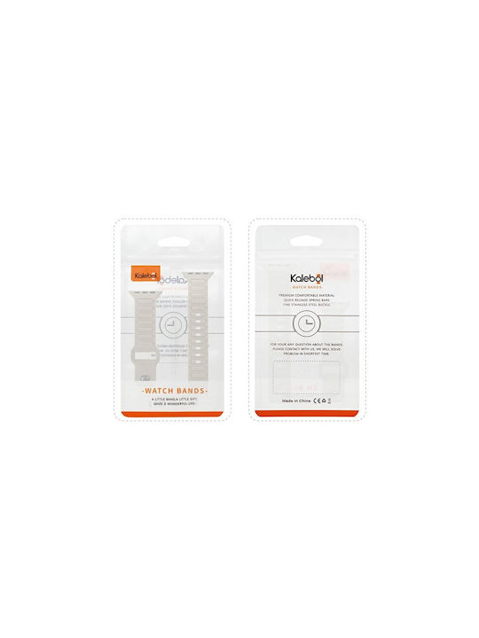 Kalebol Λουράκι Σιλικόνης Μπεζ (Apple Watch 10, Ultra 2, Ultra 49mm, 9, 8, 7)