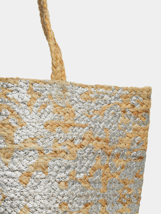 Nikama Wicker Beach Bag Silver Nikama Wicker Beach Bag Silver