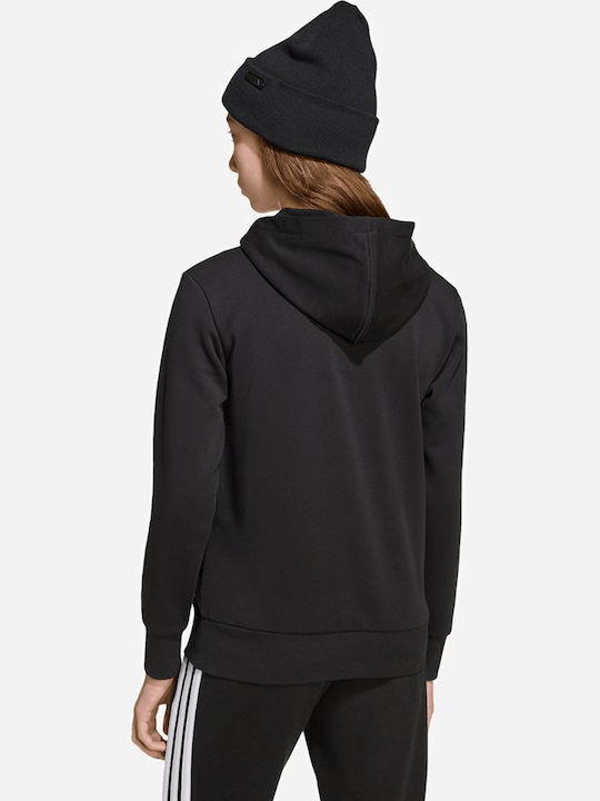 Kids Sweatshirt with Hood and Pockets Black Glam Graphic