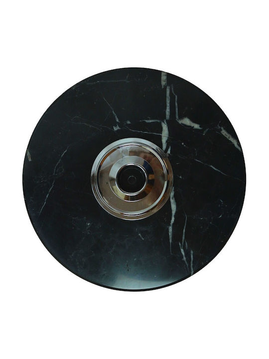 Topeshop Marble Szary Καλόγερος Μεταλλικός Γκρι 37x37x180cm