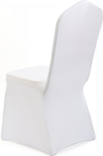 Meble odNowa Ελαστικό Κάλυμμα Καρέκλας White 107cm