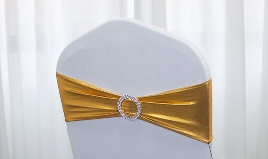 Meble odNowa Elastische Abdeckung für Stuhl Weiß 14x50cm 1Stück