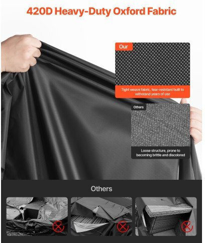 Vevor Waterproof Protective Sofa Cover 188x120x71cm In Black Color