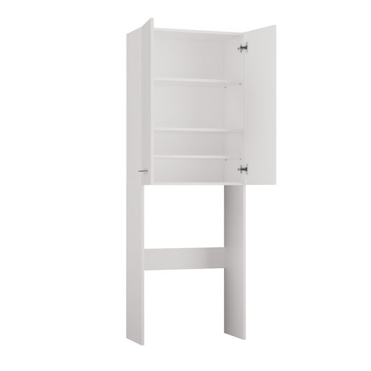 Topeshop Pola DD Ντουλάπι Μπάνιου Πλυντηρίου 64x30x183cm Λευκό