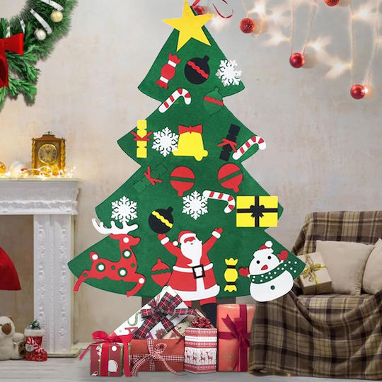 Decorațiune de Crăciun Material textil Braduleț 95cm. Verde