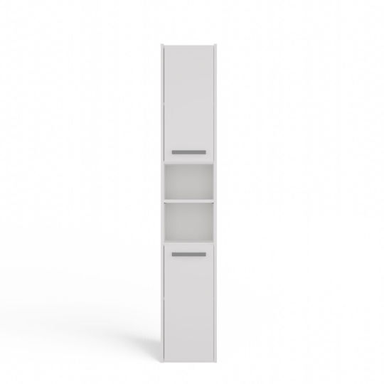Topeshop S30 Badezimmersäule Boden H30xB30xH170cm Weiß