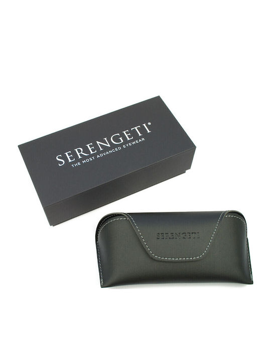 Serengeti Bianca Unisex Sunglasses with Black Plastic Frame and Green Polarized Lens SS749001