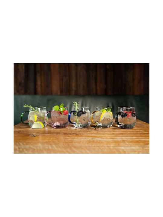 Vialli Design Mug Glass Transparent 400ml 2pcs
