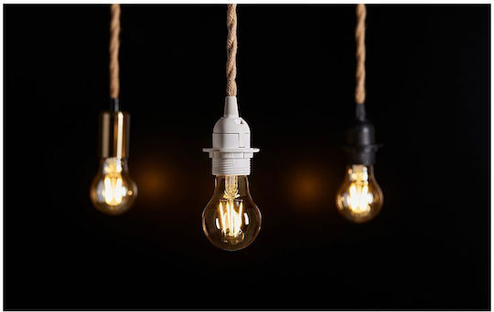 Ostaria Pendant Light White with Rope for Socket E27