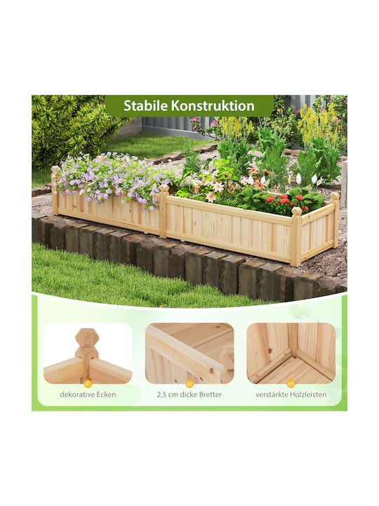 Costway Planter Box Lemn Costway Planter Box Lemn